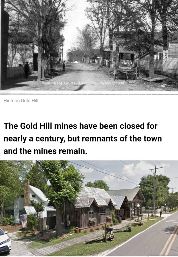 Old Mining Town of Gold Hill, North Carolina