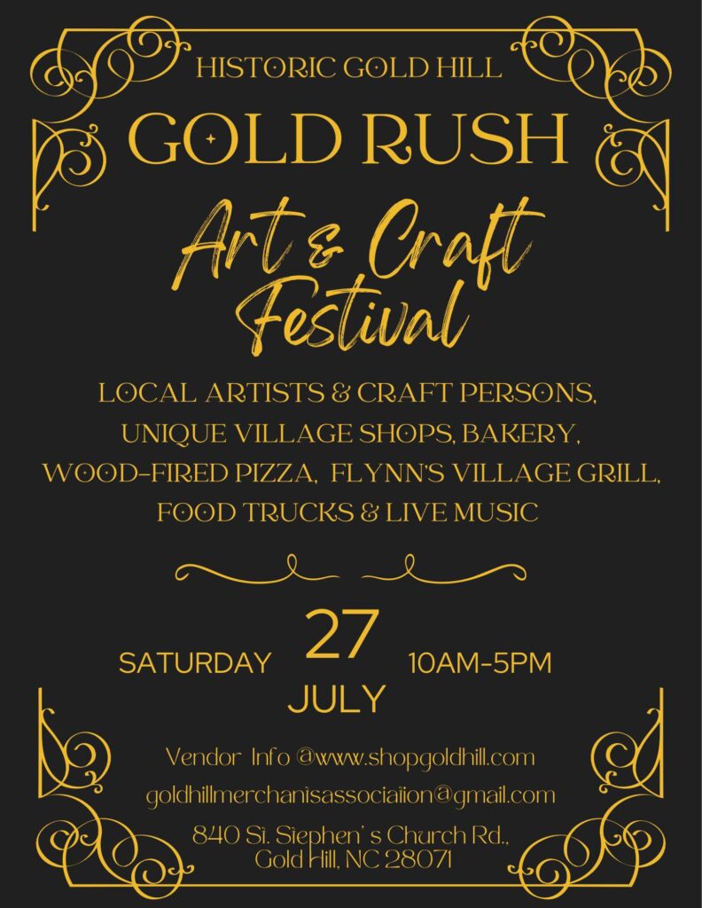 Gold Rush Juries Art & Craft Festival, Gold Hill, NC 