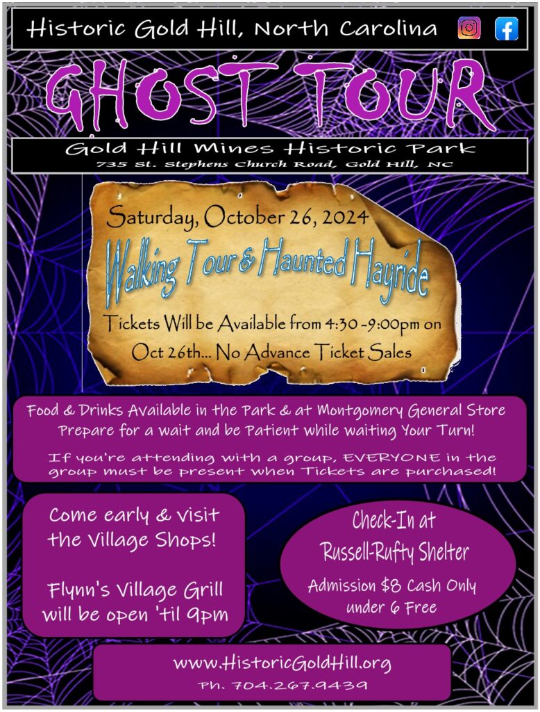 Gold Hill Ghost Tour October 26, 2024